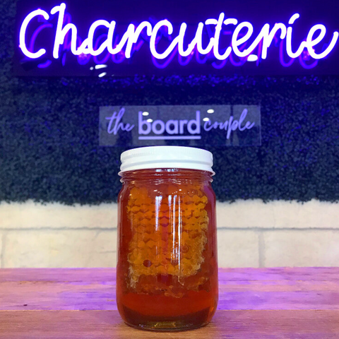 Fresh Honey With Honeycomb Chunk