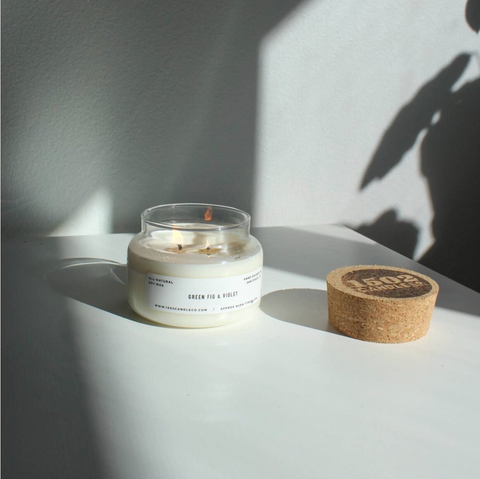 Green Fig & Violet Apothecary Jar Candle